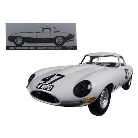 Paragon 1963 Jaguar Lightweight E-Type No.47 Coombs 4 WPD 1-18 Diecast Model Car 98341